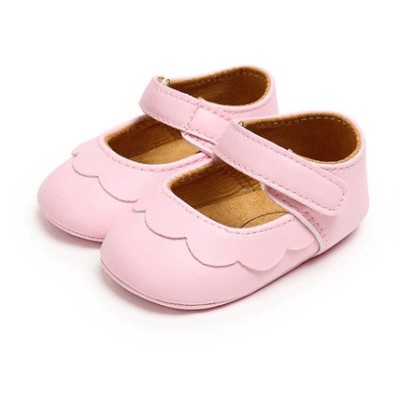 Pantofiori bebelus drool (culoare: roz, marime: 6-12 luni)