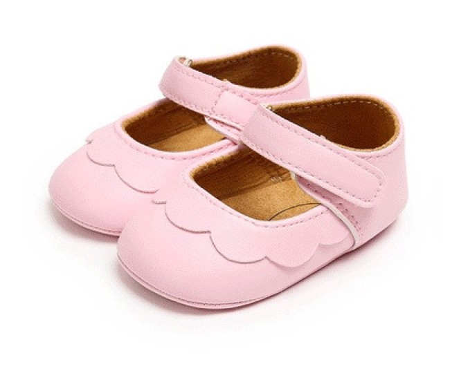 Pantofiori bebelus drool (culoare: roz, marime: 6-12 luni)