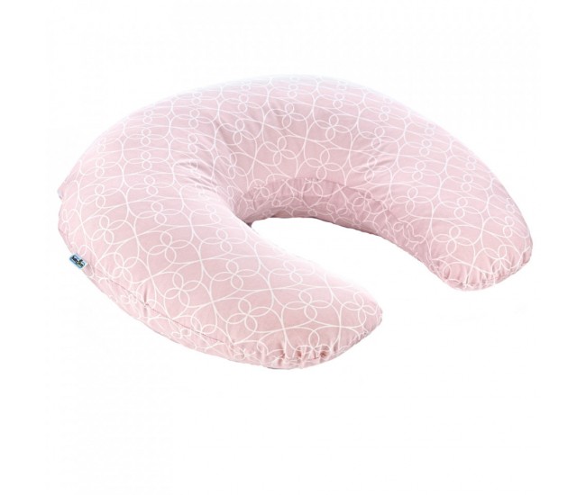 Perna pentru alaptat 2 in 1 nursing pillow, babyjem (culoare: roz)