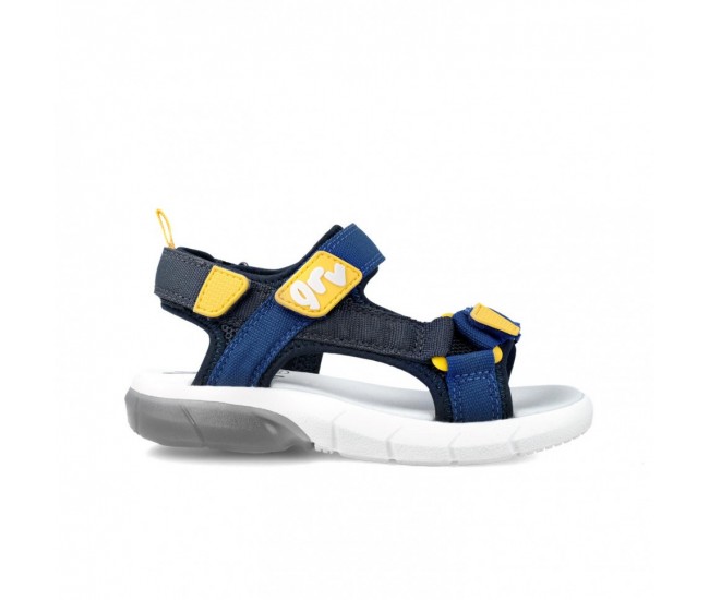 Sandale cu velcro pentru copii garvalin, azul (marime: 29)