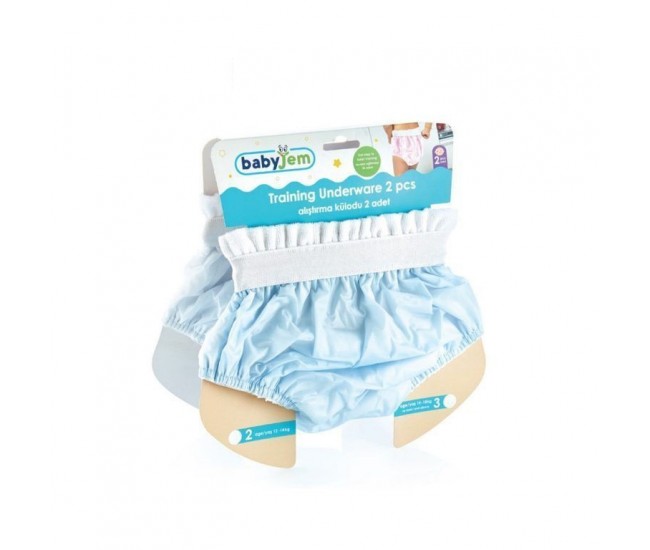 Set 2 chilotei antrenament babyjem, nr.3 14-18 kg (culoare: bleu)