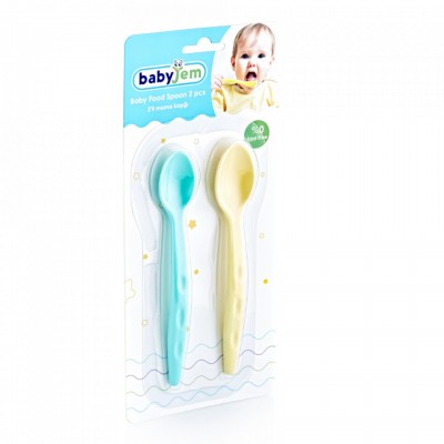 Set 2 lingurite pentru copii babyjem (culoare: bleu)