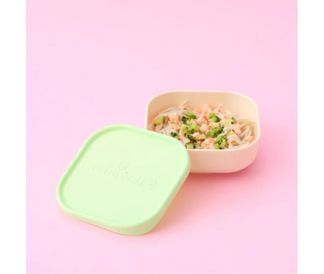 Set 3 boluri pentru hrana bebelusi miniware snack bowl, 100% din materiale naturale biodegradabile, aqua+grey+keylime