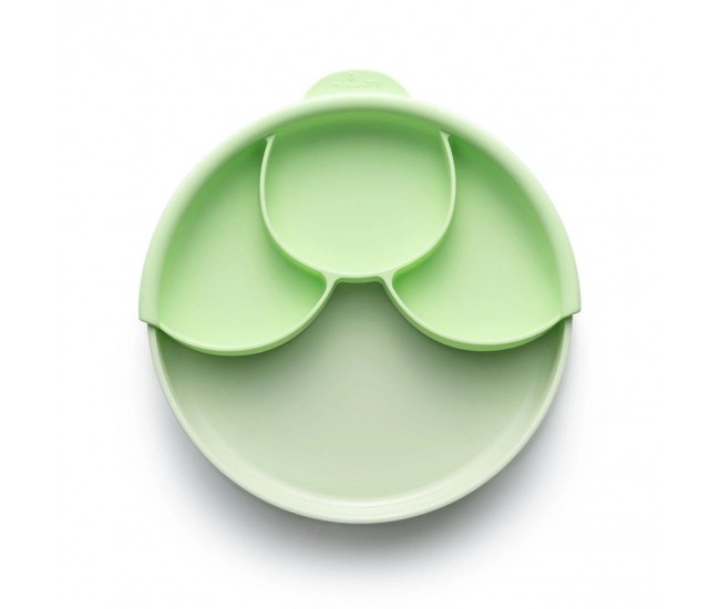 Set diversificare hrana bebelusi miniware healthy meal, 100% din materiale naturale biodegradabile, 3 piese, keylime