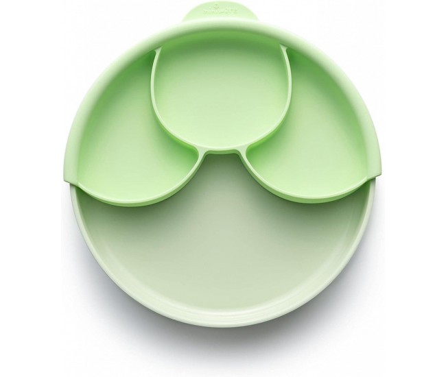 Set diversificare hrana bebelusi miniware healthy meal, 100% din materiale naturale biodegradabile, 3 piese, keylime