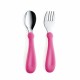 Set tacamuri din inox pentru copii babyjem (culoare: gri)