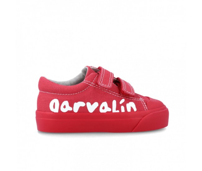 Tenisi canvas pentru copii garvalin, rojo (marime: 29)