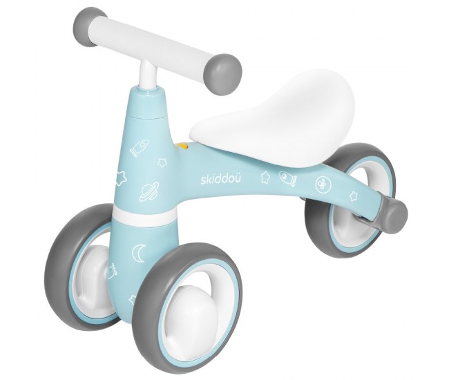 Tricicleta skiddou berit ride-on, sky high, bleu