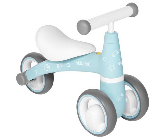 Tricicleta skiddou berit ride-on, sky high, bleu