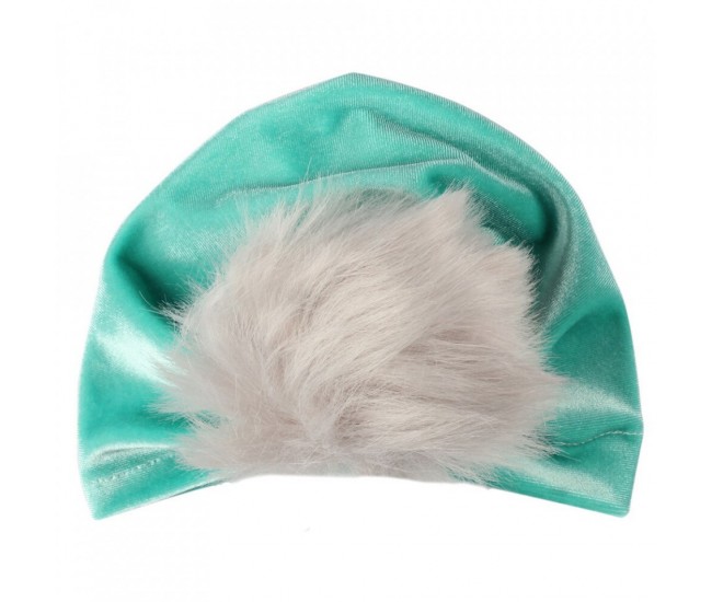 Turban bebelusi din catifea drool (culoare: negru)