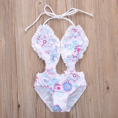 Costum de baie intreg alb drool (marime: 130)